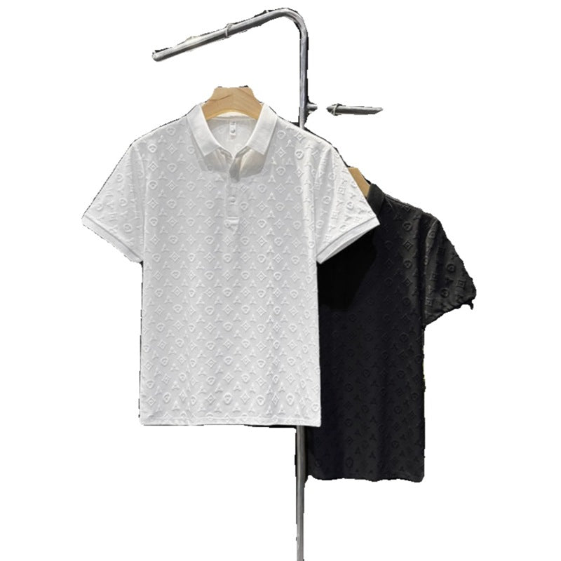Premium Men's Small-Batch Short Sleeve T-Shirt Summer Fashion Brand Polo Shirt Lightweight Casual Top