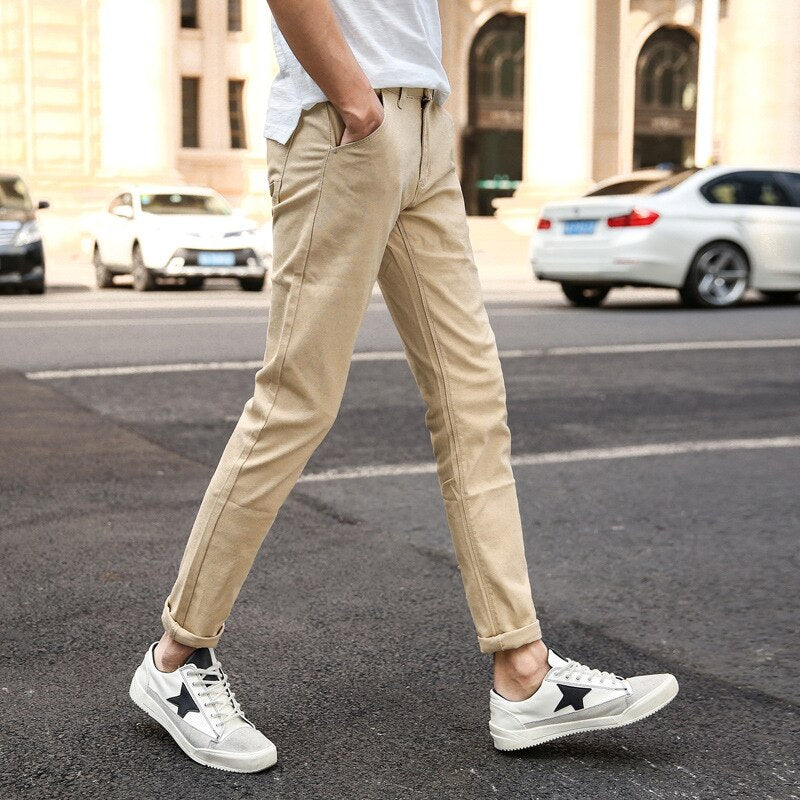 MRMT Brand New Casual Men's Trousers Stretch Men Trousers Pants for Male Skinny Small Feet Man Trouser Pant Mens Clothing
