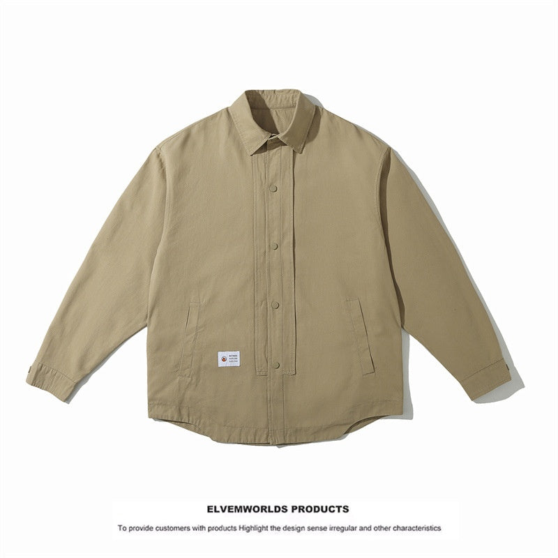 Wash water to make old men's and women's casual loose shirts