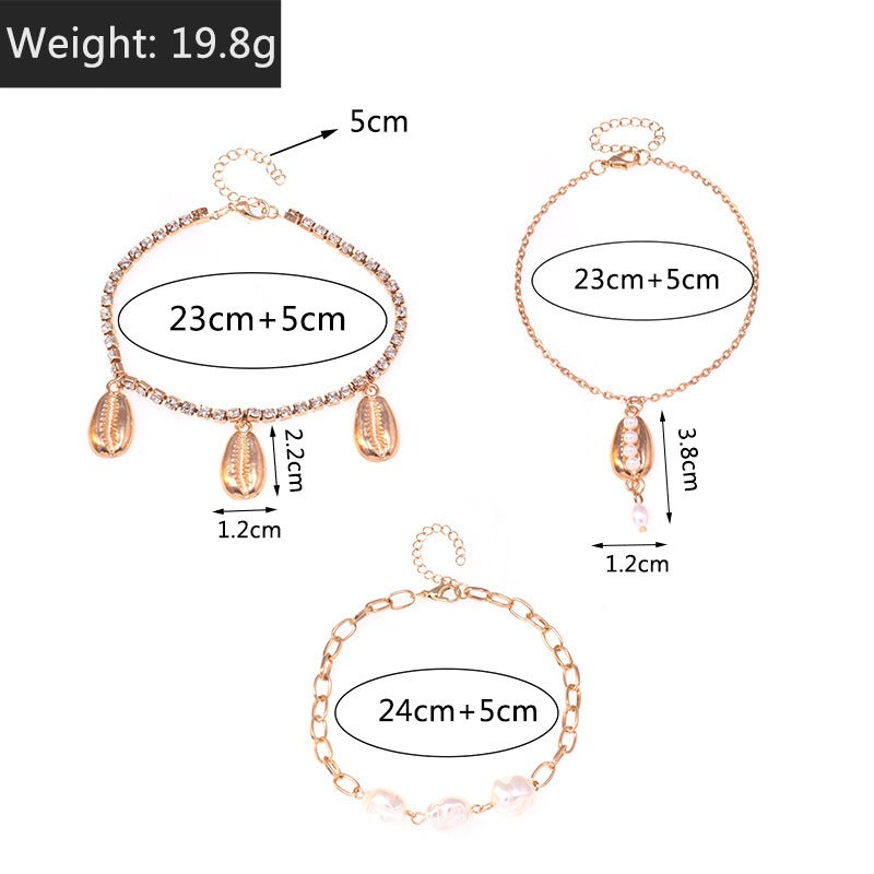 Hawaiian Beach Leisure Footwear Premium Light Luxury Jewelry Set