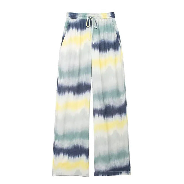 Tie dyed printed shirts and casual pants