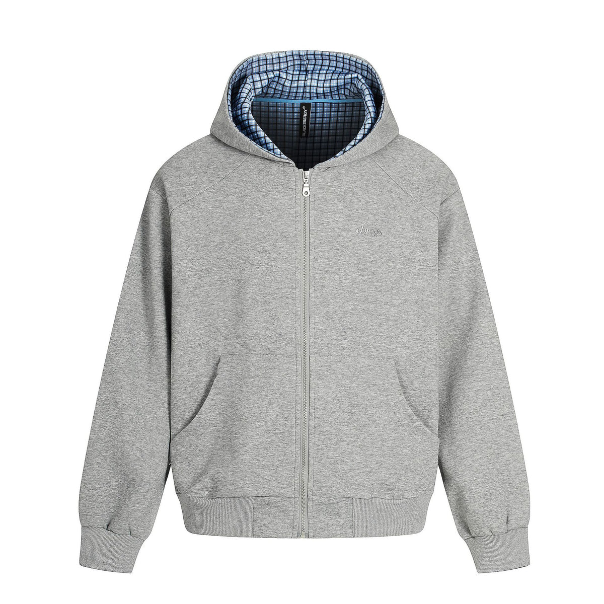Splicing cardigan zipper hoodie for men