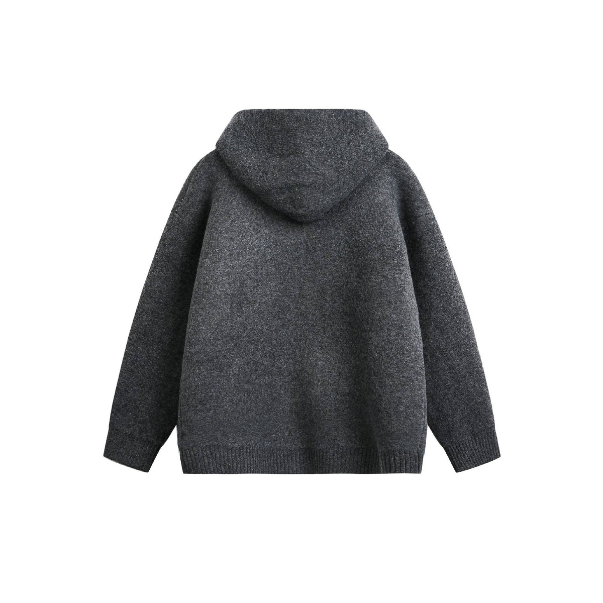 Casual Hooded Zipper Knit Cardigan for Men
