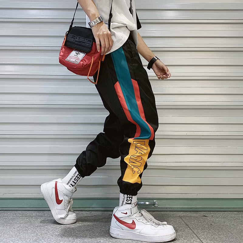 2021 New Hip Hop Streetwear Joggers Pants Men Casual Cargo Pant Trousers High Street Elastic Waist Harem Pant Man