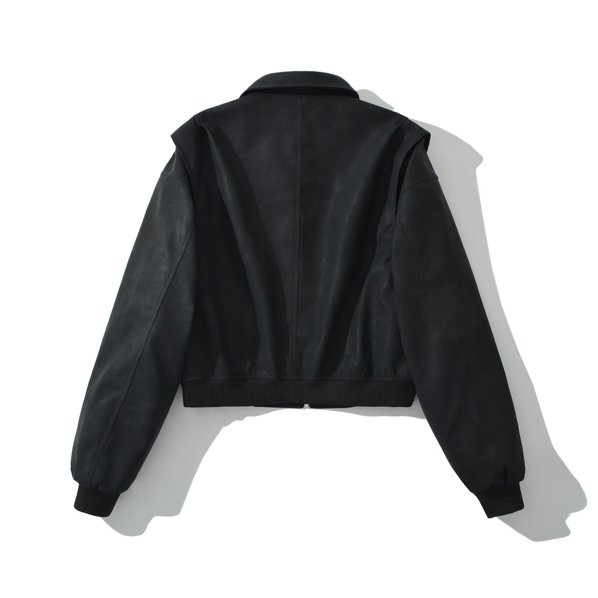 Street leisure bomber leather jacket