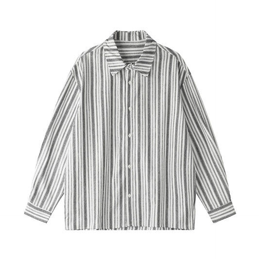 Long Sleeve Shirt Men Cotton Linen Breathable Versatile Dress Shirt