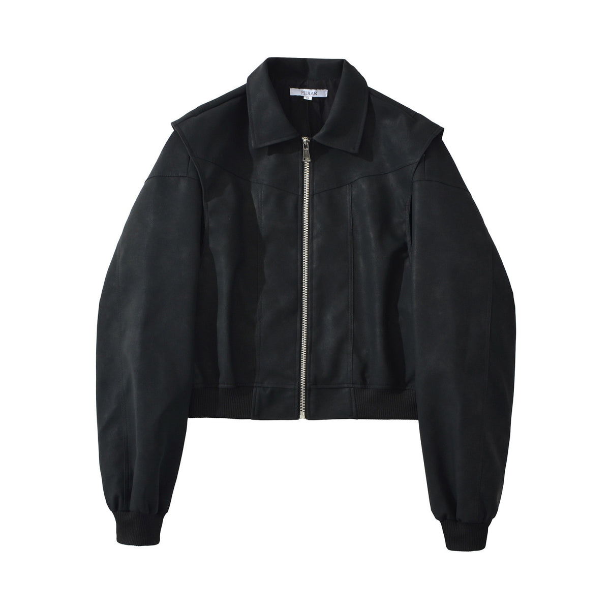 Street leisure bomber leather jacket