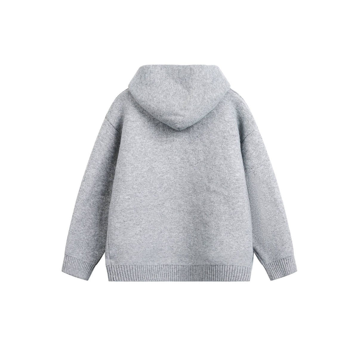 Casual Hooded Zipper Knit Cardigan for Men