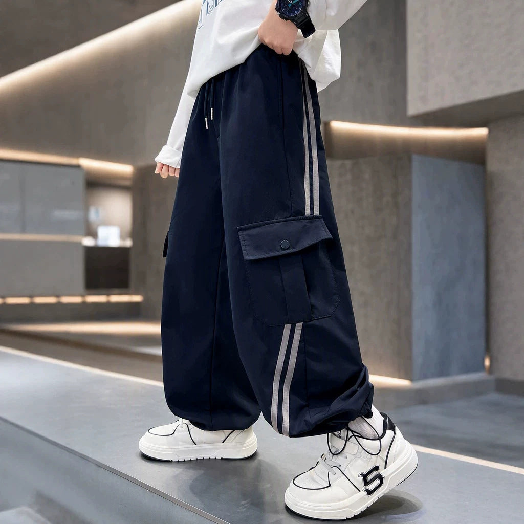 Boys Casual Cargo Pants