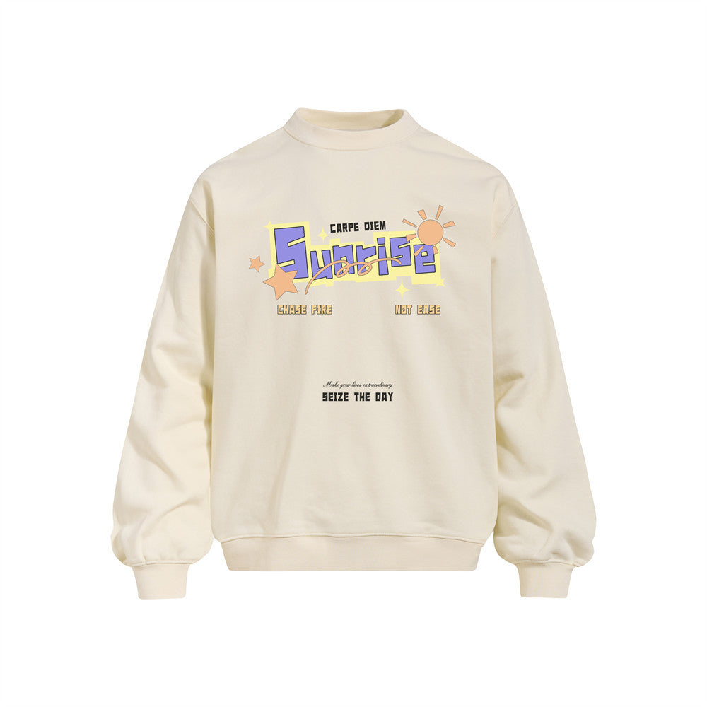 Round neck sweatshirt for men