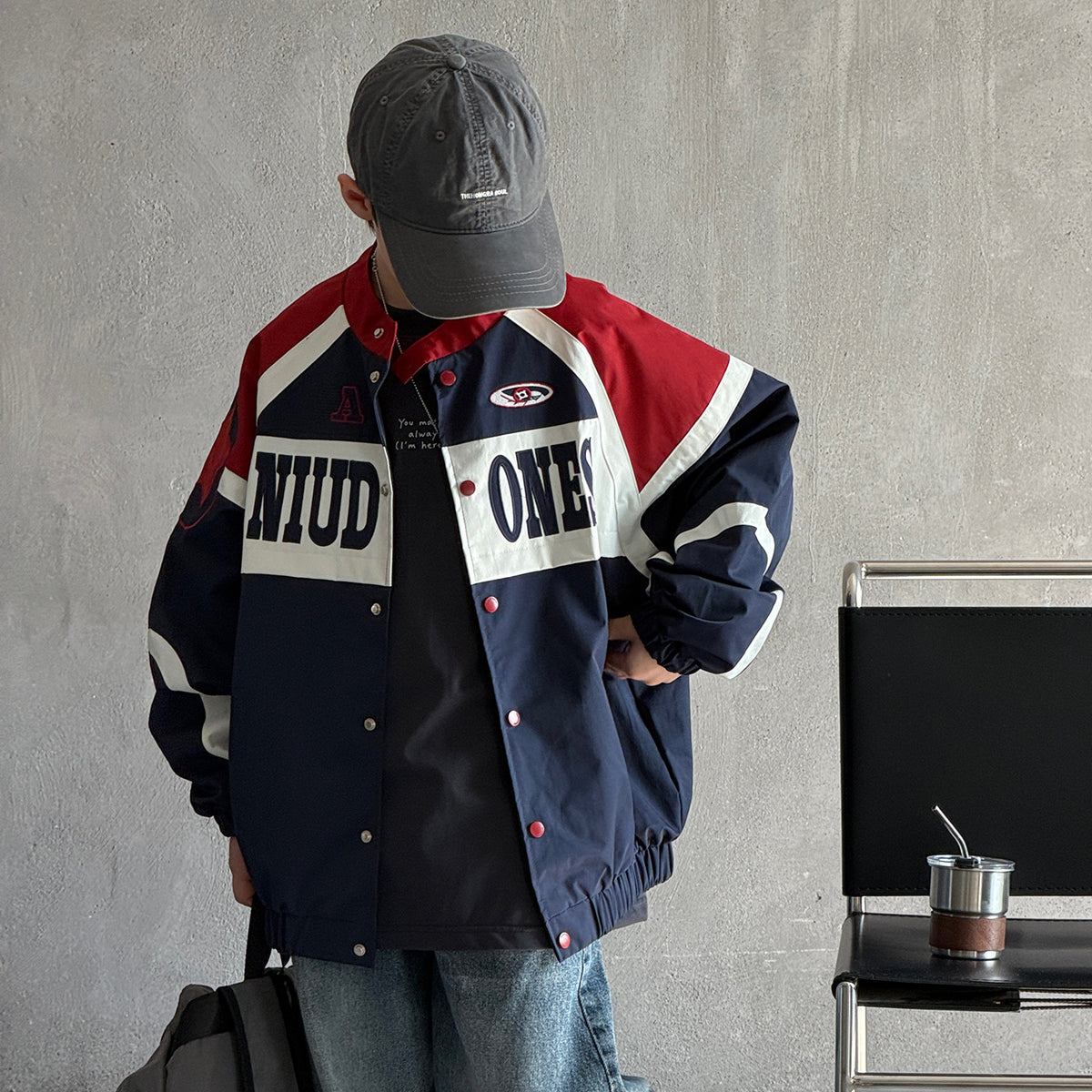 Boys' Vintage  Relaxed Fit Baseball Jacket