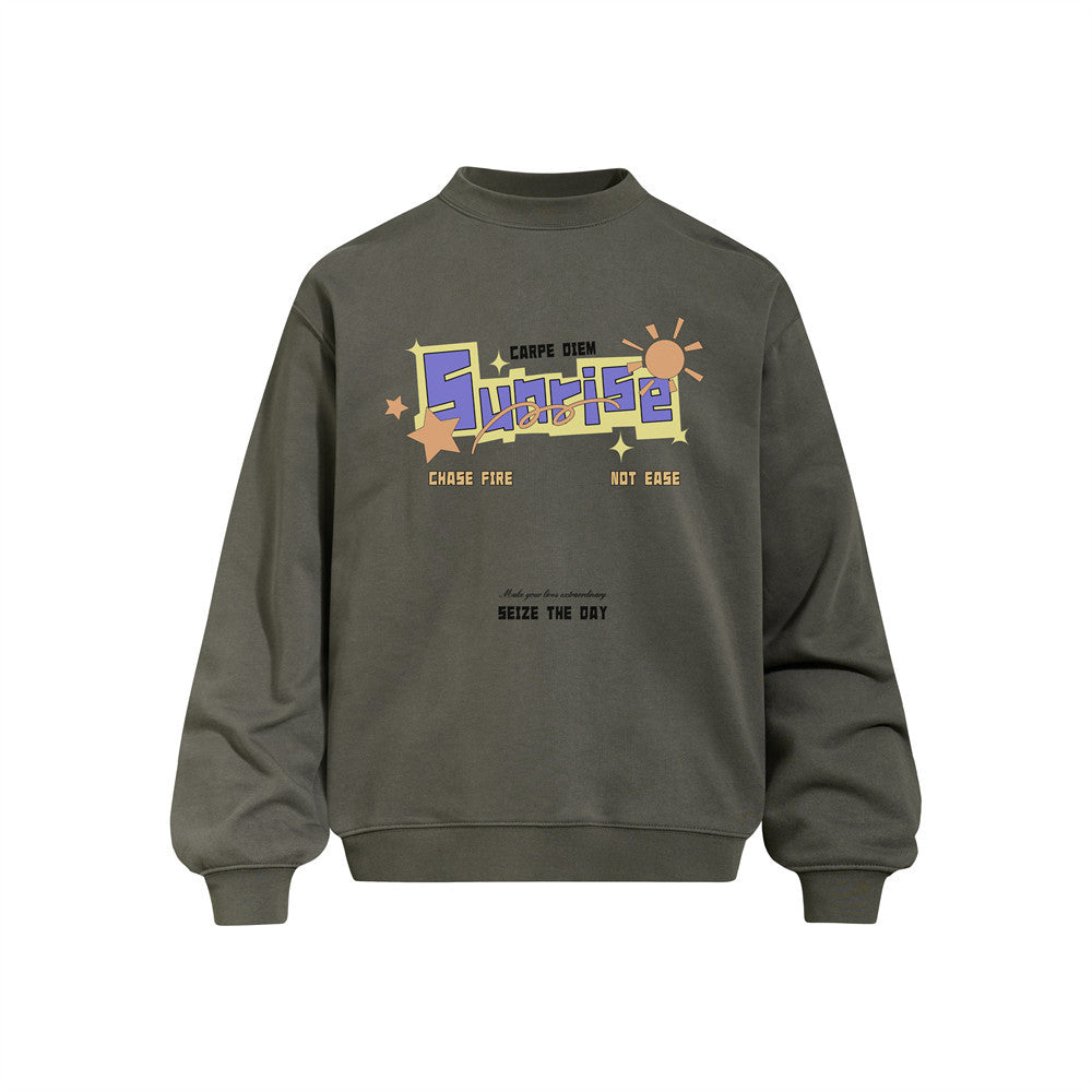 Round neck sweatshirt for men