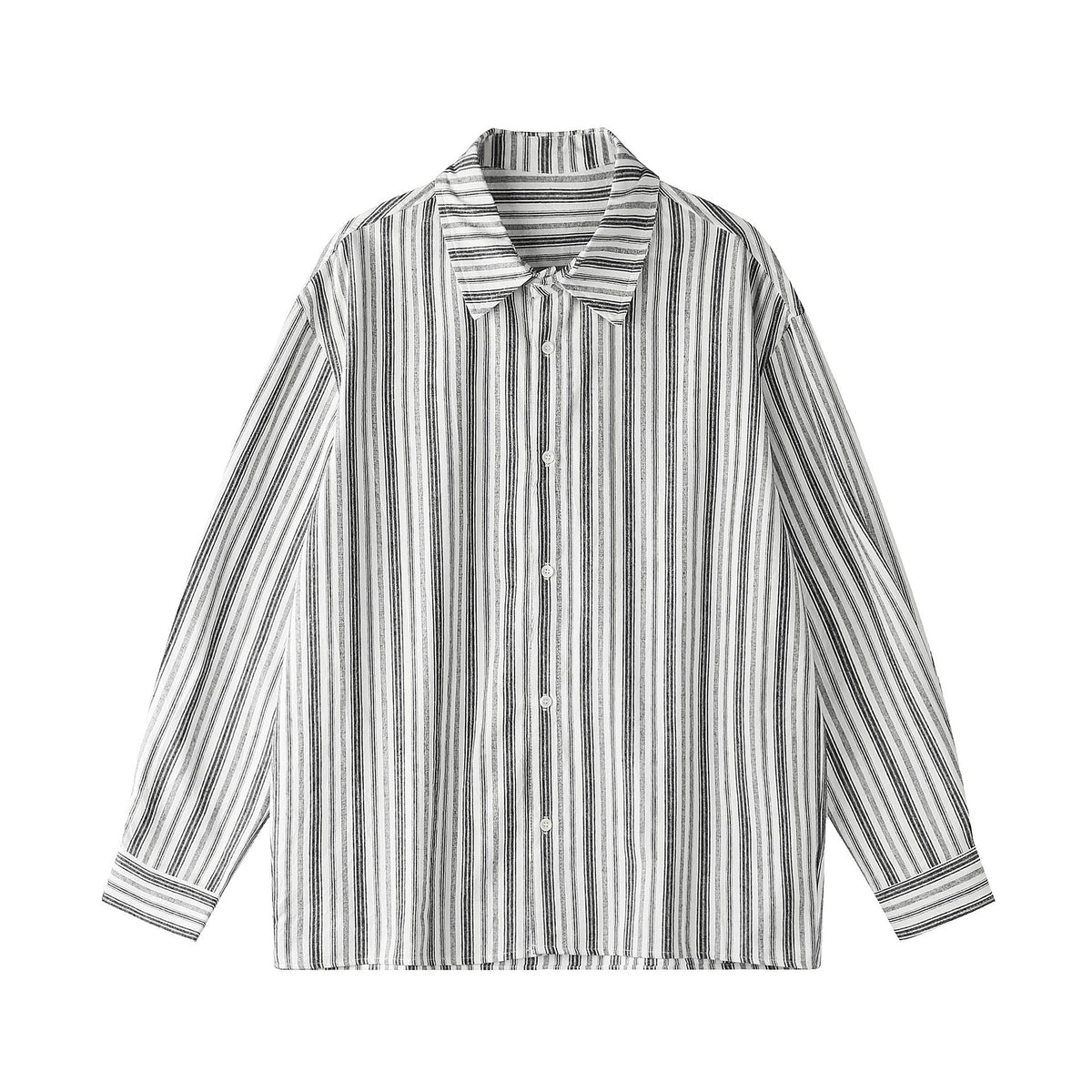Long Sleeve Shirt Men Cotton Linen Breathable Versatile Dress Shirt