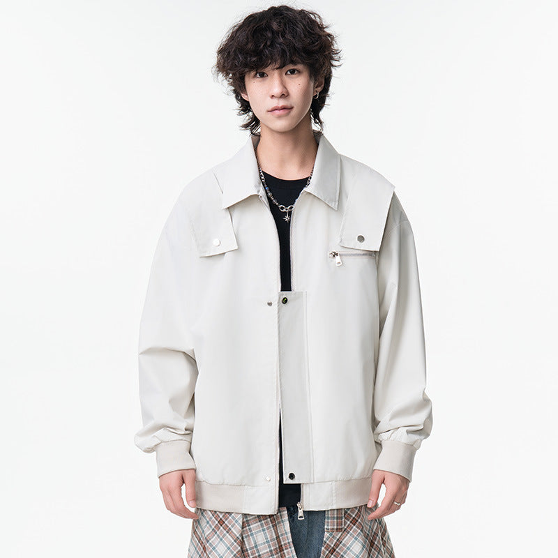 Style Minimalist Windbreaker Jacket Unisex Relaxed Fit