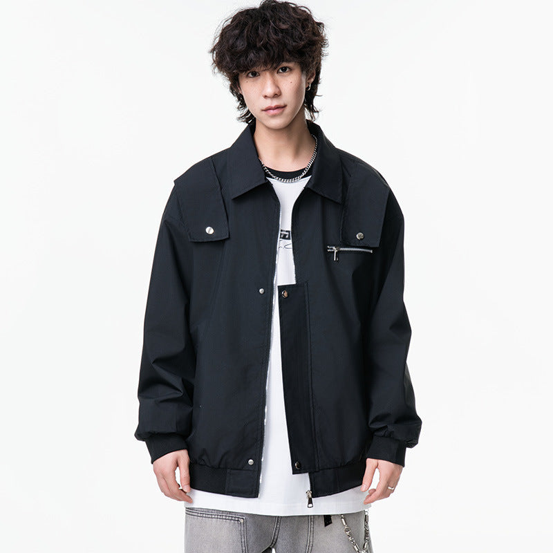 Style Minimalist Windbreaker Jacket Unisex Relaxed Fit