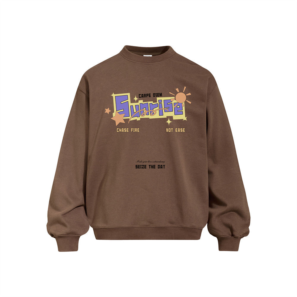 Round neck sweatshirt for men