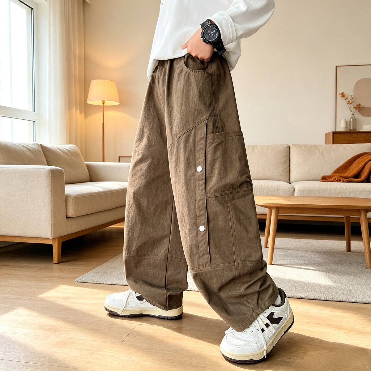 Boys Casual Cargo Pants