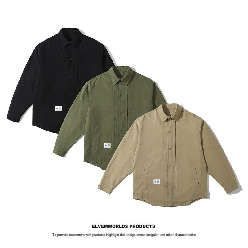 Wash water to make old men's and women's casual loose shirts