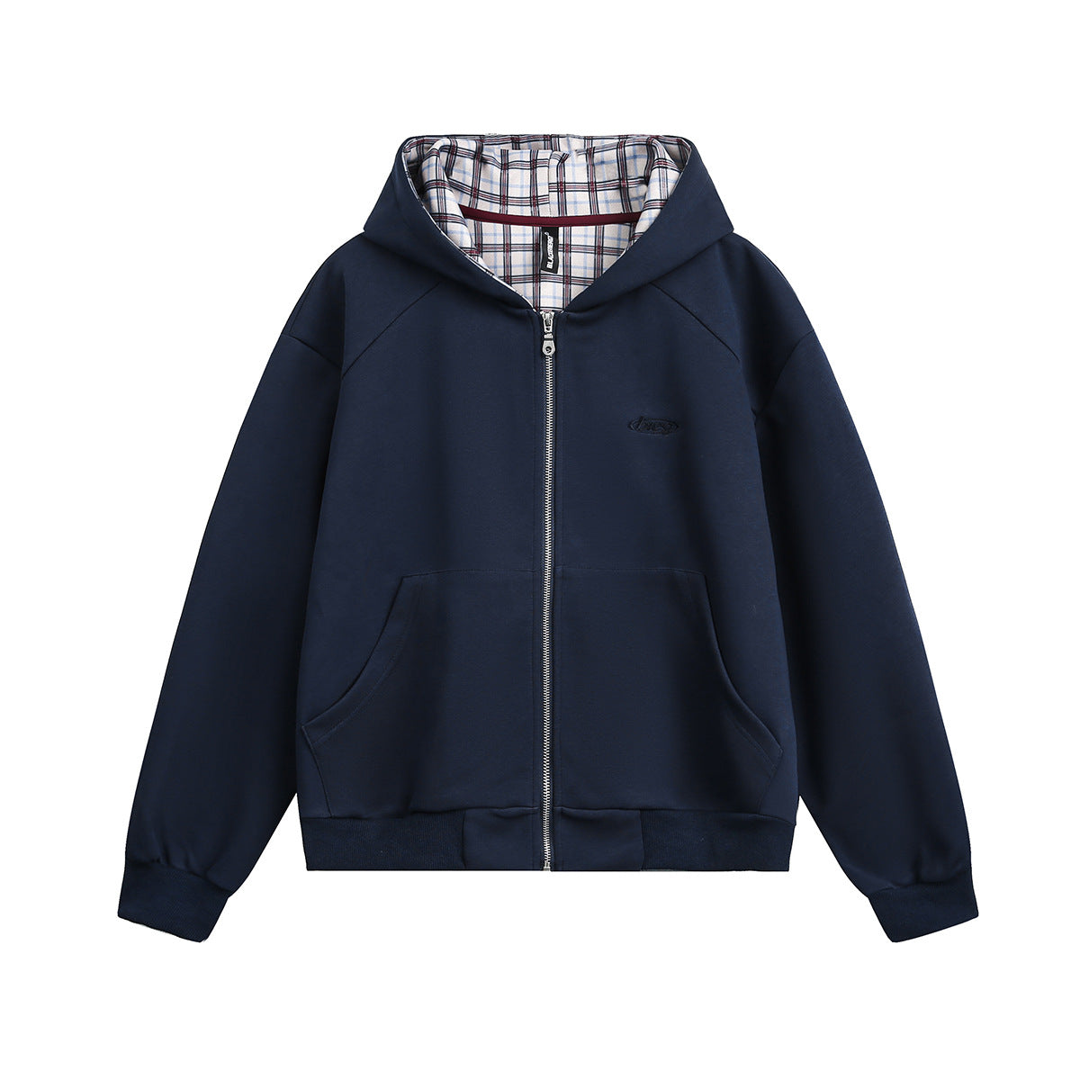 Splicing cardigan zipper hoodie for men