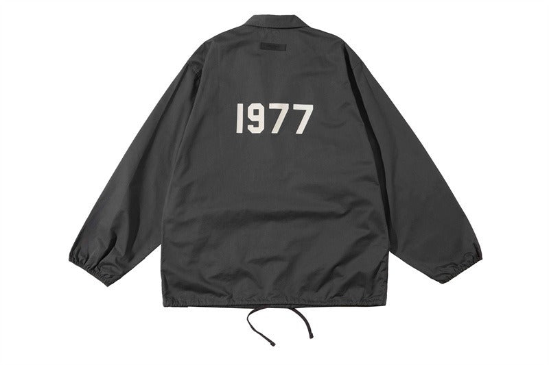 FEAR OF GOD ESSENTIALS 1977 Jacket Flocked Printed Jacket High Street Jacket