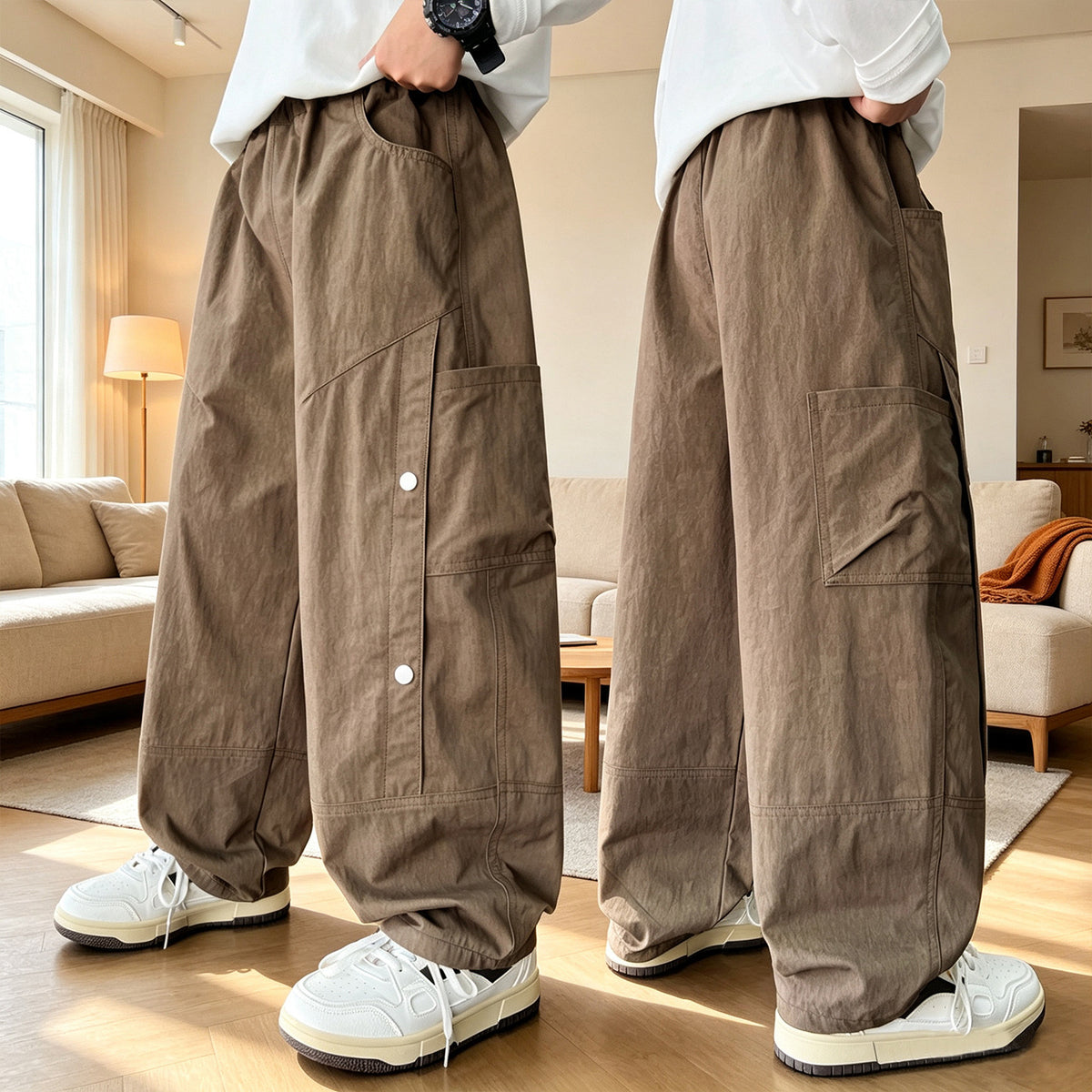 Boys Casual Cargo Pants