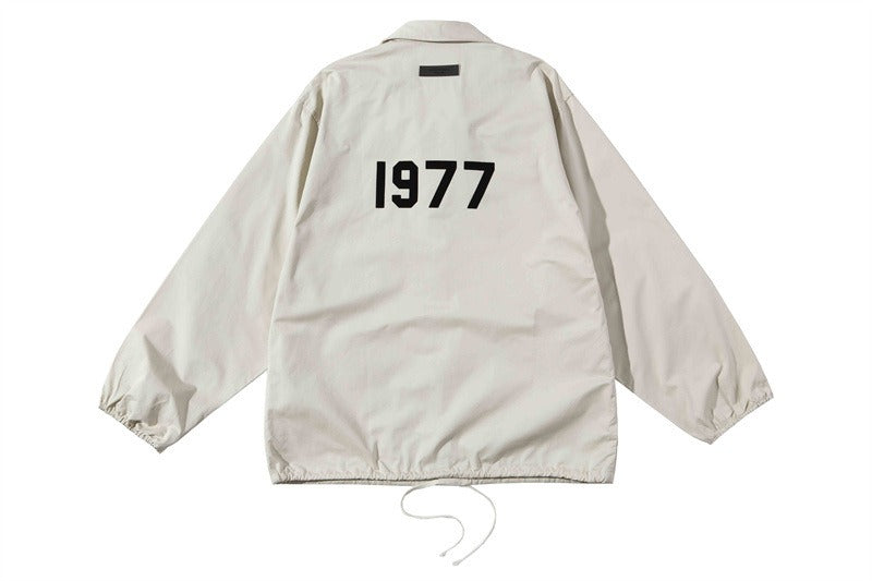 FEAR OF GOD ESSENTIALS 1977 Jacket Flocked Printed Jacket High Street Jacket