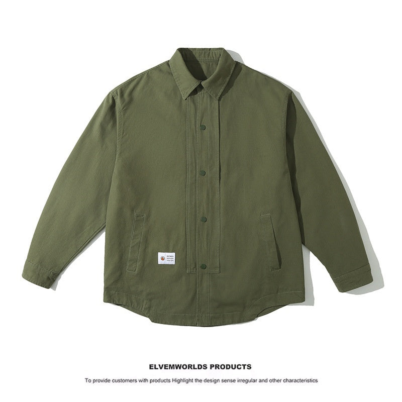 Wash water to make old men's and women's casual loose shirts