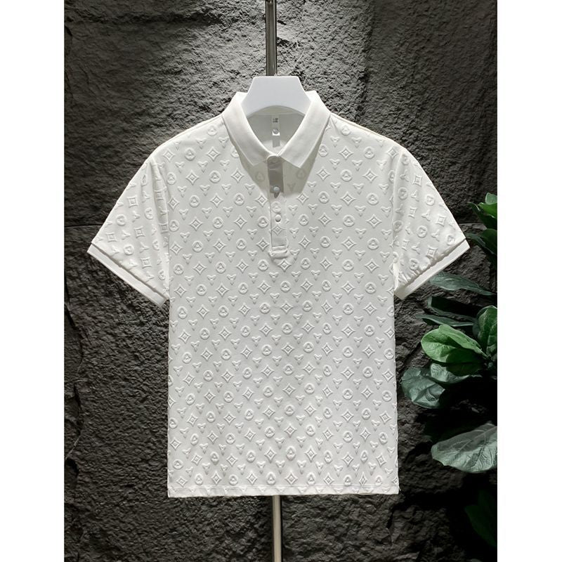 Premium Men's Small-Batch Short Sleeve T-Shirt Summer Fashion Brand Polo Shirt Lightweight Casual Top