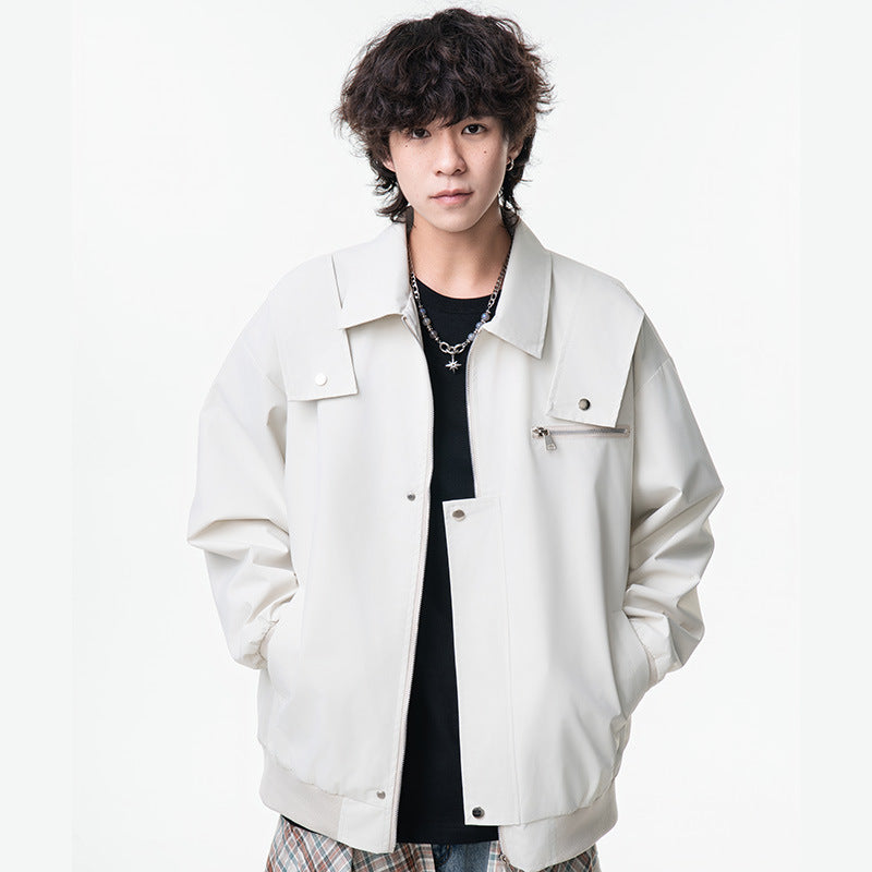 Style Minimalist Windbreaker Jacket Unisex Relaxed Fit