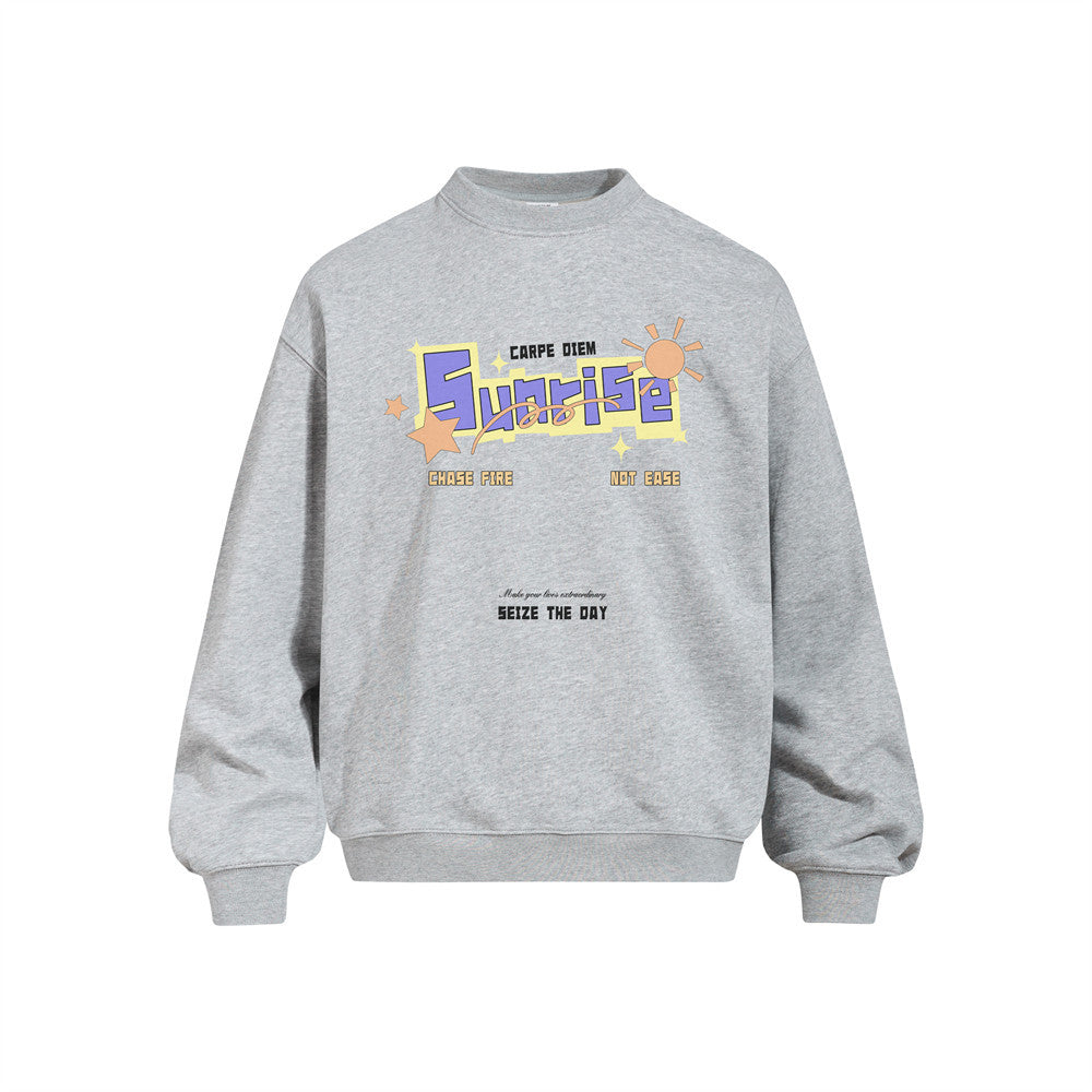 Round neck sweatshirt for men